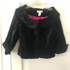 Velvet Cropped Jacket